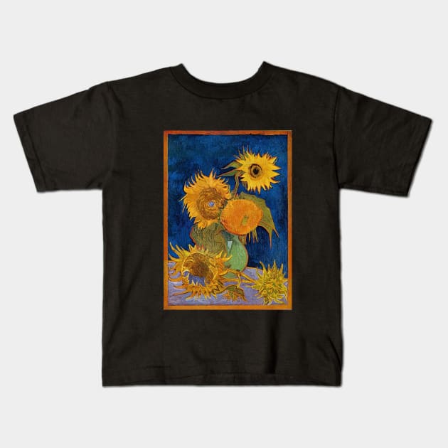 Sunflowers Kids T-Shirt by MiljanaVuckovic